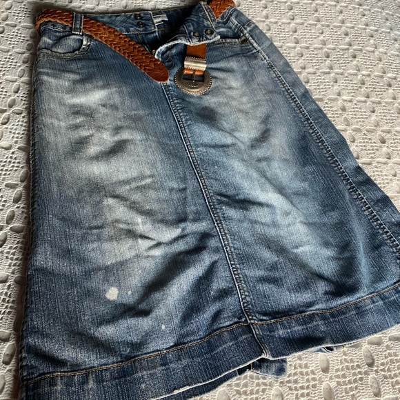 Cato Dresses & Skirts - CATO GIRLS DISTRESSED JEAN SKIRT WITH SLIT  10